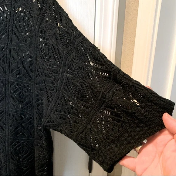 DOKOTOO Crochet Hollow Out 3/4 Sleeve Pullover Off Shoulder Sweater XXL - Picture 7 of 11